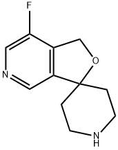 7-FLUORO-1H-SPIRO[FURO[3,4-C]PYRIDINE-3,4'-PIPERIDINE] Struktur