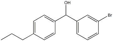 (3-BROMOPHENYL)(4-PROPYLPHENYL)METHANOL Struktur