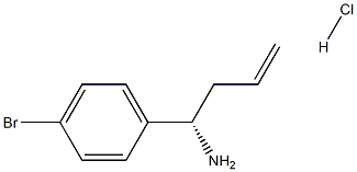 (1S)-1-(4-BROMOPHENYL)BUT-3-EN-1-AMINE HYDROCHLORIDE Struktur