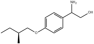 2-amino-2-(4-((S)-2-methylbutoxy)phenyl)ethanol Struktur