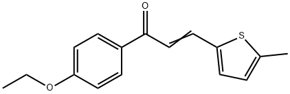 (2E)-1-(4-ethoxyphenyl)-3-(5-methylthiophen-2-yl)prop-2-en-1-one Struktur