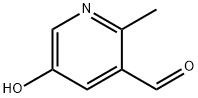 5-Hydroxy-2-methylnicotinaldehyde Struktur