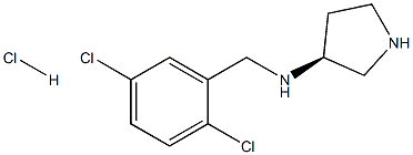 (S)-N-(2,5-DICHLOROBENZYL)PYRROLIDIN-3-AMINE HYDROCHLORIDE Struktur