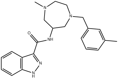 1H-1,4-Diazepine, 1H-indazole-3-carboxamide deriv. Struktur