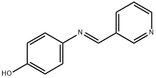 4-[(3-pyridinylmethylene)amino]phenol Struktur