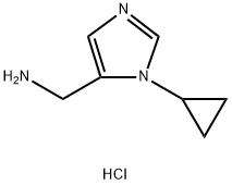 [(1-cyclopropyl-1H-imidazol-5-yl)methyl]amine dihydrochloride Struktur