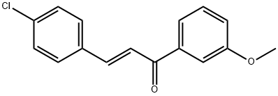 (2E)-3-(4-chlorophenyl)-1-(3-methoxyphenyl)prop-2-en-1-one Struktur