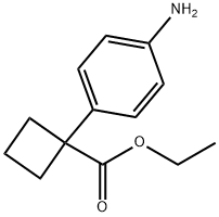 ethyl1-(4-aminophenyl)cyclobutanecarboxylate Struktur