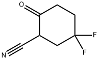 5,5-difluoro-2-oxocyclohexanecarbonitrile Struktur