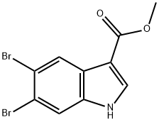 5,6-Dibromo-1H-indole-3-carboxylic acid methyl ester Struktur