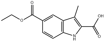 5-(ETHOXYCARBONYL)-3-METHYL-1H-INDOLE-2-CARBOXYLIC ACID Struktur