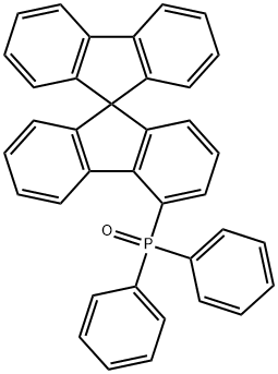 9,9-Spirobifluoren-4-yl-diphenyl-phosphineoxide Struktur