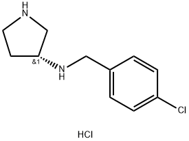 (R)-N-(4-CHLOROBENZYL)PYRROLIDIN-3-AMINE HYDROCHLORIDE Struktur