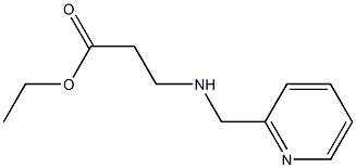 ethyl 3-{[(pyridin-2-yl)methyl]amino}propanoate Struktur