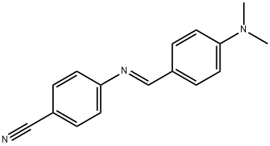 4-{[4-(dimethylamino)benzylidene]amino}benzonitrile Struktur