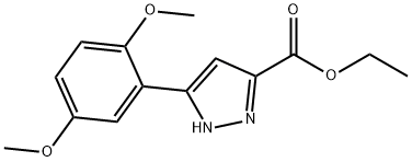 ethyl 5-(2,5-dimethoxyphenyl)-1H-pyrazole-3-carboxylate Struktur