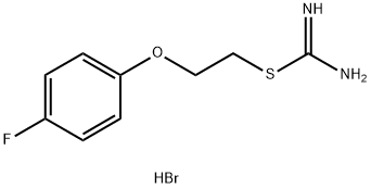 {[2-(4-fluorophenoxy)ethyl]sulfanyl}methanimidamide hydrobromide Struktur