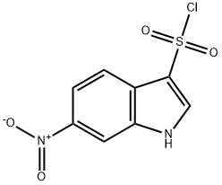 6-Nitro-1H-indole-3-sulfonyl chloride Struktur