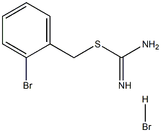 {[(2-bromophenyl)methyl]sulfanyl}methanimidamide hydrobromide Struktur