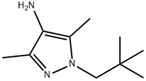 1-(2,2-Dimethyl-propyl)-3,5-dimethyl-1H-pyrazol-4-ylamine Struktur