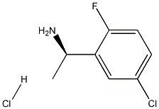 (R)-1-(5-CHLORO-2-FLUOROPHENYL)ETHANAMINE HYDROCHLORIDE Struktur