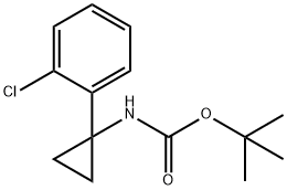 tert-Butyl N-[1-(2-chlorophenyl)cyclopropyl]carbamate Struktur