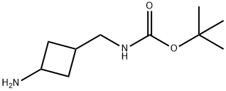 TERT-BUTYL ((3-AMINOCYCLOBUTYL)METHYL)CARBAMATE Struktur