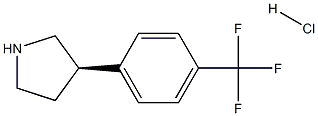 (R)-3-(4-(TRIFLUOROMETHYL)PHENYL)PYRROLIDINE HCL Struktur