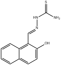 2-((2-hydroxynaphthalen-1-yl)methylene)hydrazine-1-carbothioamide Struktur