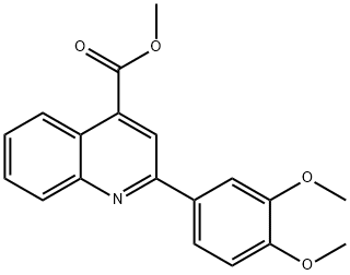 methyl 2-(3,4-dimethoxyphenyl)quinoline-4-carboxylate Struktur