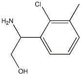 2-AMINO-2-(2-CHLORO-3-METHYLPHENYL)ETHAN-1-OL Struktur