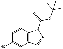 tert-Butyl 5-hydroxy-1H-indazole-1-carboxylate Struktur