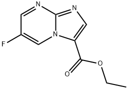 ETHYL 6-FLUOROIMIDAZO[1,2-A]PYRIMIDINE-3-CARBOXYLATE Struktur