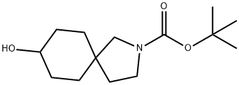 tert-butyl 8-hydroxy-2-azaspiro[4.5]decane-2-carboxylate Struktur