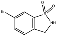 1,2-Benzisothiazole, 6-Bromo-2,3-Dihydro-, 1,1-Dioxide Struktur