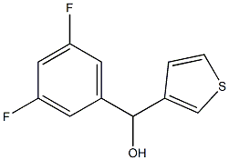 (3,5-DIFLUOROPHENYL)(THIOPHEN-3-YL)METHANOL Struktur