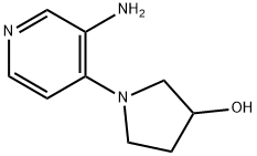 1-(3-Amino-pyridin-4-yl)-pyrrolidin-3-ol Struktur