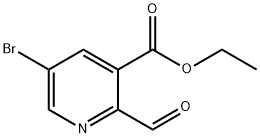 5-Bromo-2-formyl-nicotinic acid ethyl ester Struktur