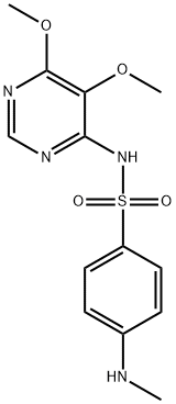 N-(5,6-dimethoxypyrimidin-4-yl)-4-(methylamino)benzenesulfonamide Struktur