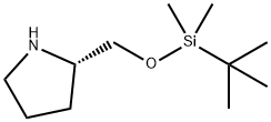 (S)-2-(((TERT-BUTYLDIMETHYLSILYL)OXY)METHYL)PYRROLIDINE Struktur