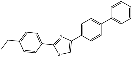 4-(4-Biphenylyl)-2-(4-ethylphenyl)thiazole, 97% Struktur