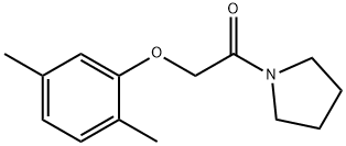 Ethanone,2-(2,5-dimethylphenoxy)-1-(1-pyrrolidinyl)- Struktur