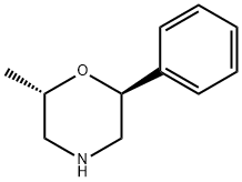 (2S,6S)-2-methyl-6-phenylmorpholine Struktur