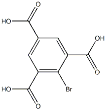 2-Bromo-benzene-1,3,5-tricarboxylic acid Struktur