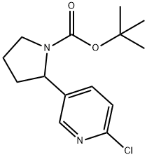 2-(6-CHLORO-PYRIDIN-3-YL)-PYRROLIDINE-1-CARBOXYLIC ACID TERT-BUTYL ESTER Struktur