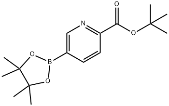 tert-Butyl 5-(4,4,5,5-tetramethyl-1,3,2-dioxaborolan-2-yl)picolinate Struktur