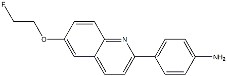 4-[6-(2-Fluoro-ethoxy)-quinolin-2-yl]-phenylamine Struktur