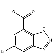 methyl 6-bromo-2H-benzo[d][1,2,3]triazole-4-carboxylate Struktur