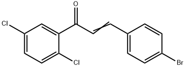 (2E)-3-(4-bromophenyl)-1-(2,5-dichlorophenyl)prop-2-en-1-one, 1354807-90-1, 結(jié)構(gòu)式