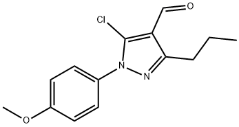 5-chloro-1-(4-methoxyphenyl)-3-propyl-1H-pyrazole-4-carbaldehyde Struktur